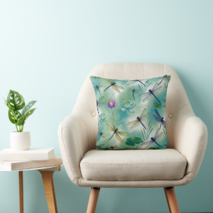 Blume Libellen Kissen