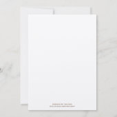 Blume Liebe Bäume Rosa Blume Einladungen Hochzeite (Rückseite)