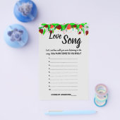 BLUME LIEBE SONG SHOWER GAME CARD FLYER (Einzeln)