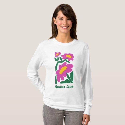 Blume Liebe T-Shirt (Vorne ganz)