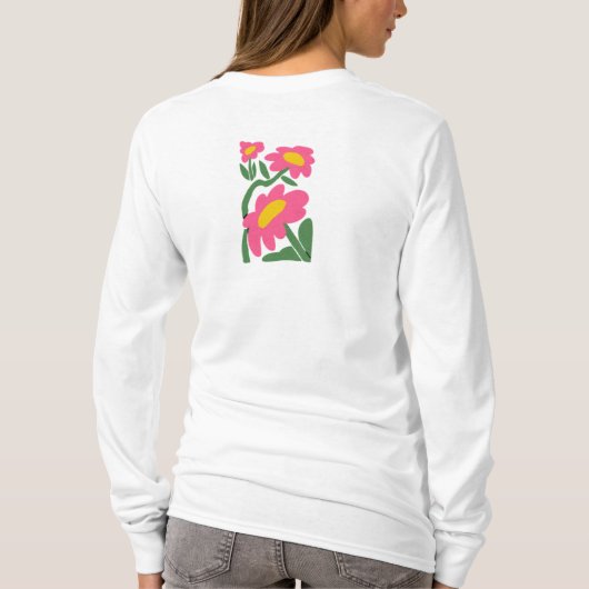 Blume Liebe T-Shirt (Rückseite)