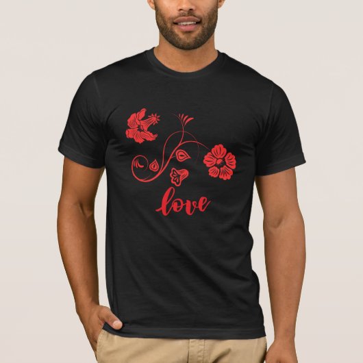 Blume Liebe T-Shirt (Vorderseite)