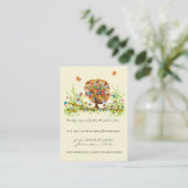 Blume Liebe Tree Response und Website Cards Begleitkarte (Stehend Vorderseite)