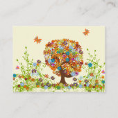 Blume Liebe Tree Response und Website Cards Begleitkarte (Rückseite)