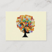 Blume Liebe Tree Response und Website Cards Begleitkarte (Rückseite)