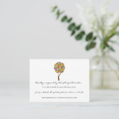 Blume Liebe Tree Response und Website Cards Begleitkarte (Stehend Vorderseite)