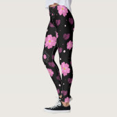 Blume Liebe Valentine Pattern Kissen Leggings (Links)