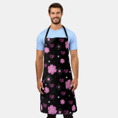 Blume Liebe Valentine Pattern Kissen Schürze (Getragen)