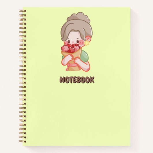 Blume lieben 🌸 💗 💚 notizblock (Vorderseite)