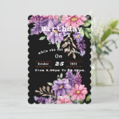 Blume Liebhaber zum Geburtstag Einladung (Stehend Vorderseite)