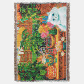 Blume liebt Katze, Louis Wain Decke (Vorderseite Vertikal)