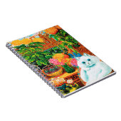 Blume liebt Katze, Louis Wain Notizblock (Rechte Seite)