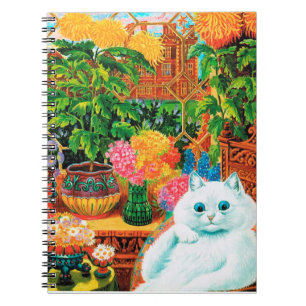 Blume liebt Katze, Louis Wain Notizblock