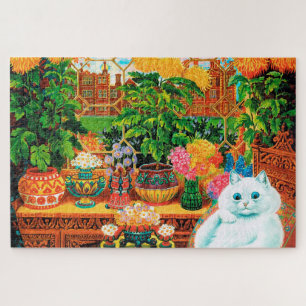 Blume liebt Katze, Louis Wain Puzzle