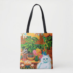 Blume liebt Katze, Louis Wain Tasche