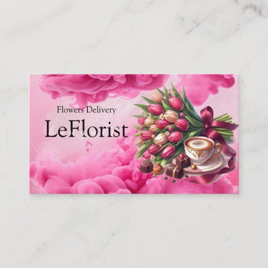 Blume Lieferung Visitenkarte (Vorderseite)