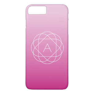 Blume-like Geometric Monogram   Pink Shaded Ombre Case-Mate iPhone Hülle