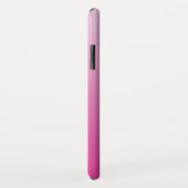Blume-like Geometric Monogram | Pink Shaded Ombre Case-Mate iPhone Hülle (Hinten/Rechts)