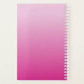 Blume-like Geometric Monogram | Pink Shaded Ombre Planer (Rückseite)