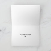 Blume lila Hibisken mit Beileid Karte (Innenseite)