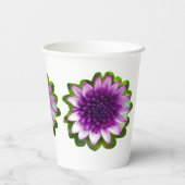 Blume lila Lavendelbecher Pappbecher (Rückseite)