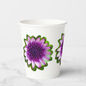 Blume lila Lavendelbecher Pappbecher (Vorderseite)