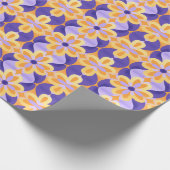 Blume Lila orange Gelb Geschenkpapier (Ecke)