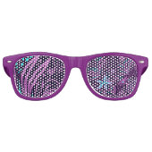 BLUME LILA PATTERN PARTYBRILLE (Vorderseite)