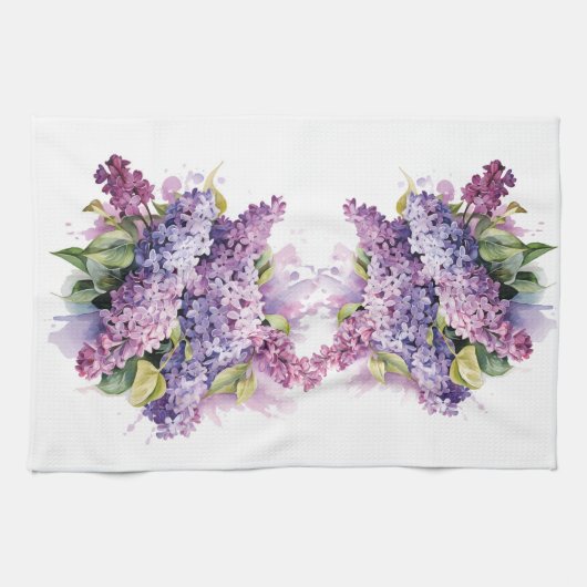 Blume Lilac Geschirrtuch (Horizontal)