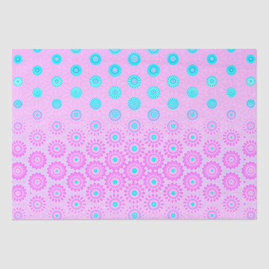 Blume Lilac, Sky Blue und Pink Seidenpapier (Vorderseite)