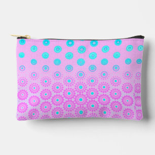 Blume Lilac, Sky Blue und Pink Zubehörtasche