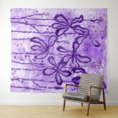 Blume Lilac Sky Wandteppich (Beispiel (Horizontal))