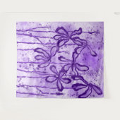 Blume Lilac Sky Wandteppich (Vorderseite (Horizontal))