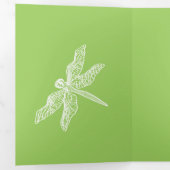 Blume Lilienstift zeichnend Dreifach Gefaltete Urlaubskarte (Innen Erste Seite)