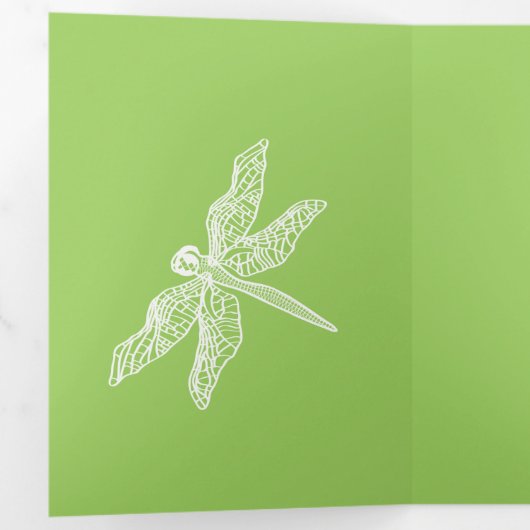 Blume Lilienstift zeichnend Dreifach Gefaltete Urlaubskarte (Innen Erste Seite)