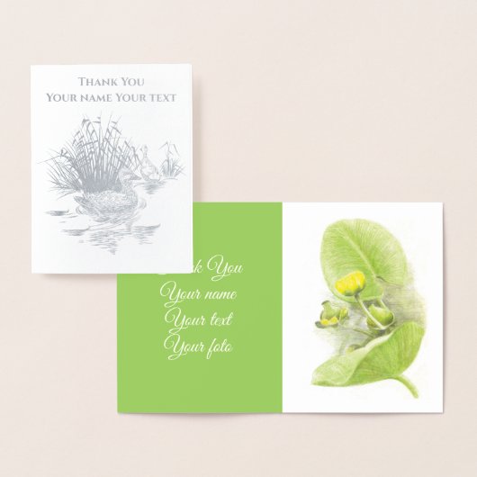 Blume Lilienstift zeichnend Folienkarte (Anzeige)