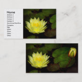Blume - Lily - Morgenduschen Visitenkarte (Vorne/Hinten)