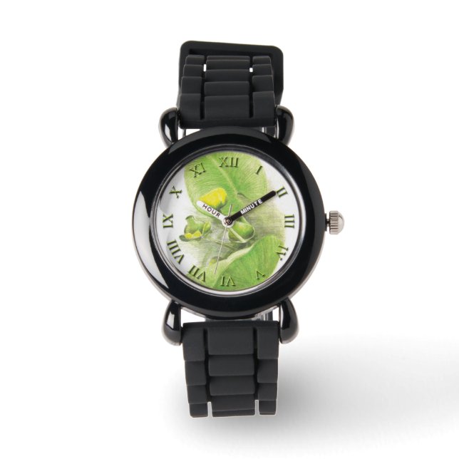 Blume limitieren Stift Art Armbanduhr (Vorderseite)