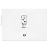 Blume Line Art Card (Rückseite Horizontal)