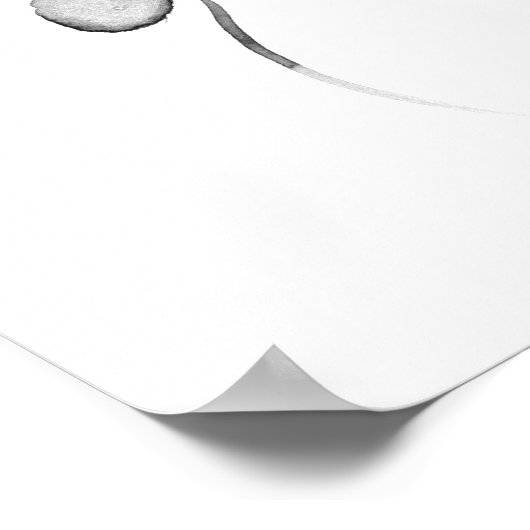 Blume Lithographie Poster (Ecke)