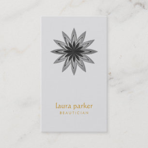 Blume-Logos für Black Lotus Yoga Holistic Visitenkarte