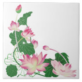 Blume Lotus Arning Keramik Tile Fliese (Vorderseite)