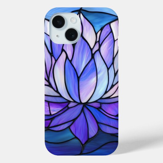 Blume Lotus aus Hartglas Case-Mate iPhone Hülle (Rückseite)
