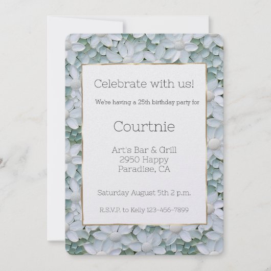 Blume Lotus Einladung (Vorderseite)