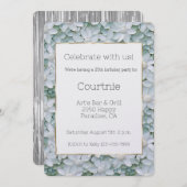 Blume Lotus Einladung (Vorne/Hinten)