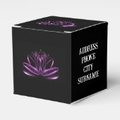Blume Lotus, Hintergrund, Personalisiert Geschenkschachtel (Vorderseite)
