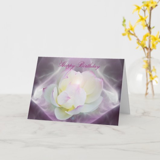 Blume Lotus Karte (Gelbe Blume)