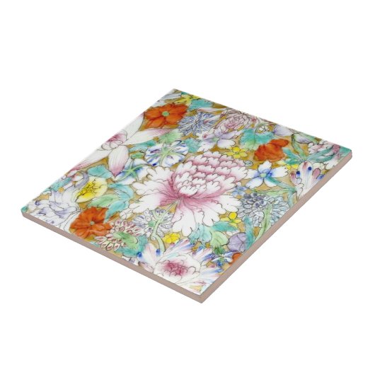 Blume Lotus Keramik Tile Fliese (Seite)