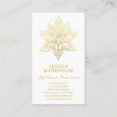 Blume Lotus - The Restaurant Visitenkarte (Rückseite)