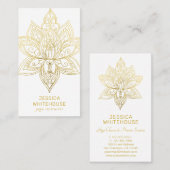 Blume Lotus - The Restaurant Visitenkarte (Vorne/Hinten)